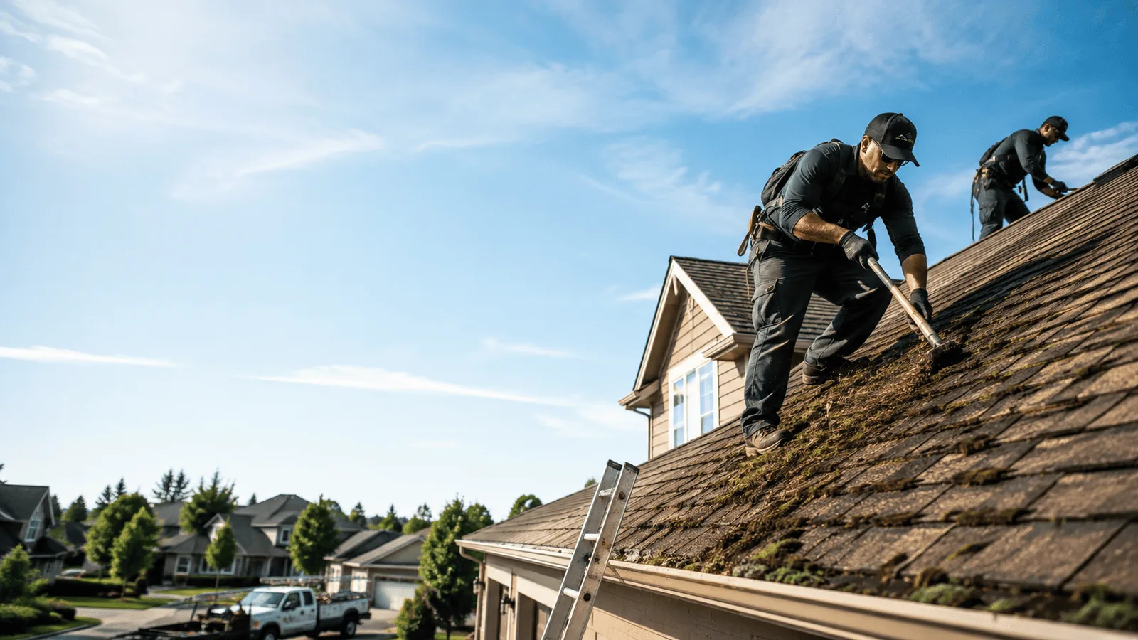Roof Moss Removal in Schertz, TX near me